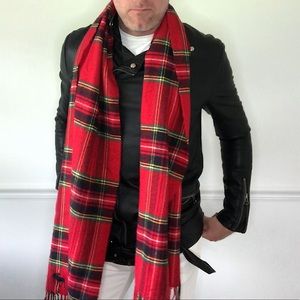 Mens Abercrombie and Fitch plaid scarf
